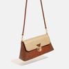 French Retro Style Bag Color Contrast Underarm Bag Women's Autumn/winter High-grade Commuter Baguette Shoulder Bag