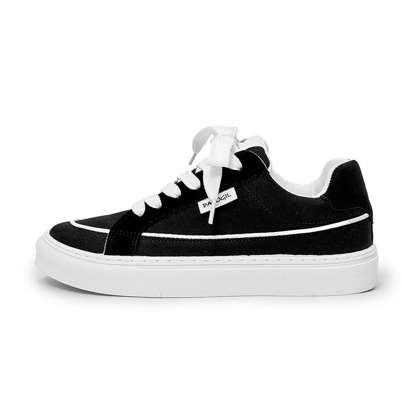Summer Ins Board Shoes Flat Canvas Shoes Men's Summer Versatile Casual White Korean Version Student Comfortable Lace Up Shoes