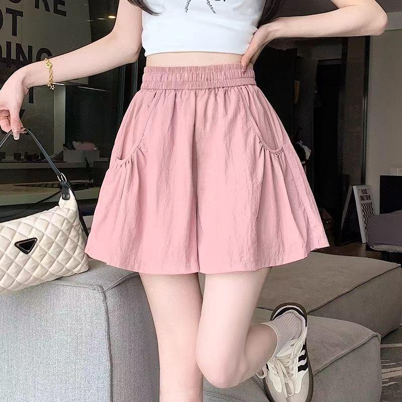 Girls' Ice Silk Quick-Dry Versatile Pocket Skort - Stylish Slimming Summer Shorts