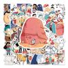 50 Cute Hilda Cartoon Stickers: Waterproof Decoration for Suitcases, Phone Cases, Notebooks, and More.
