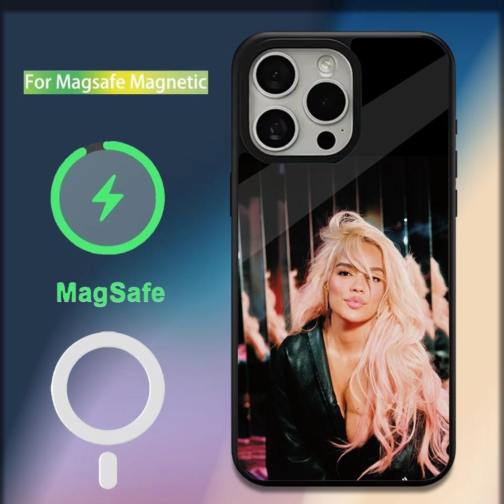 

Singer K-Karol g Phone Case For iPhone 16,15,14,13,12,11,Plus,Pro,Max,Mini Magsafe Magnetic Wireless Charging iPhone16