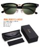 Berikin Classic Thermont Brow Sunglasses with Glass UV400 Tortoiseshell Green Half for Men Lenses, Unisex, Protection, Lenses, Gold, Frame,