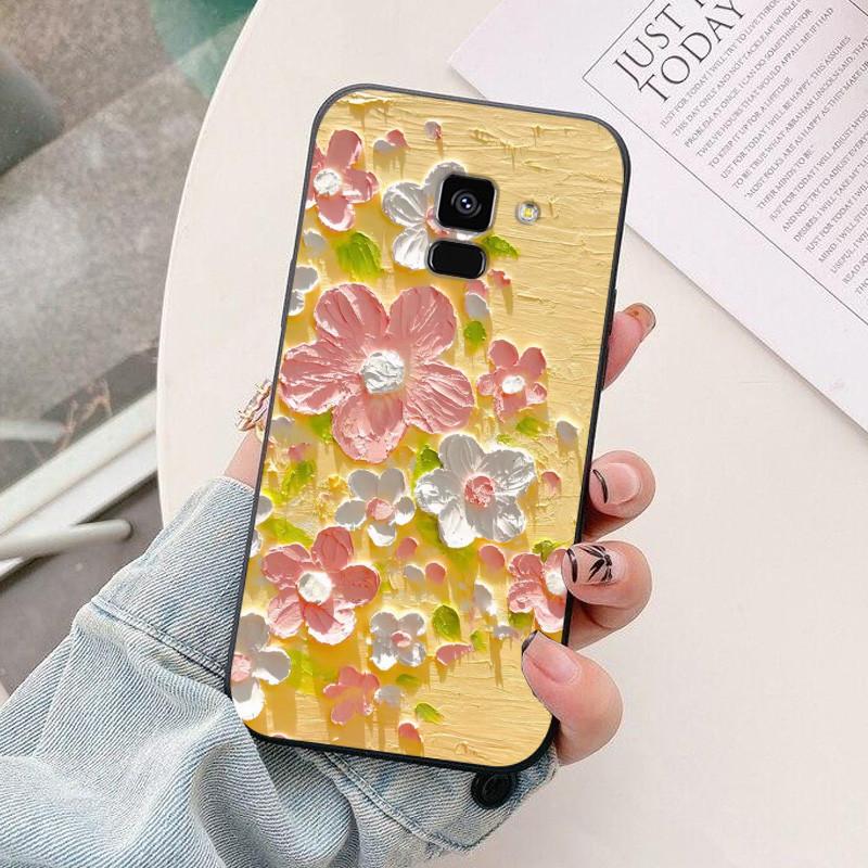 silicon case For Samsung Galaxy A8 2018 A530 A530F case astronaut Soft TPU Phone Cover For Samsung A8 Plus 2018 A730 A730F Case