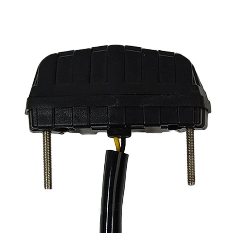 SEAMETAL Motorcycle License Plate LED Light 12V Universal Mini Moto Tail Lamps Brake Number Plate Indicator Motorbike Rear Light