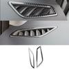 For Hyundai Elantra 2017-20 Steel Carbon Fiber Dashboard Side Vent Overlay Cover