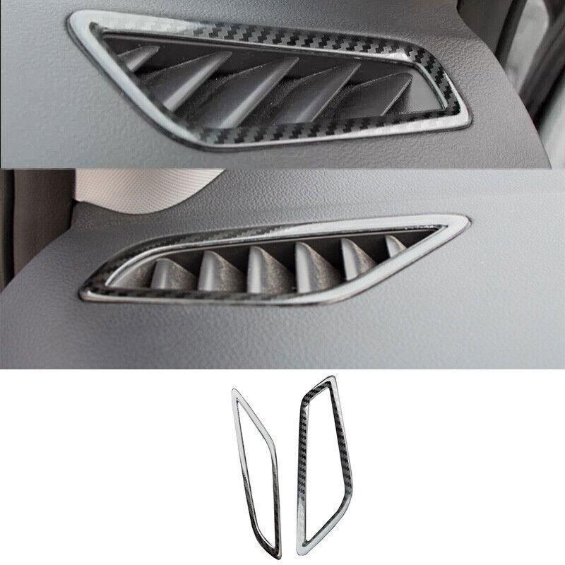 For Hyundai Elantra 2017-20 Steel Carbon Fiber Dashboard Side Vent Overlay Cover