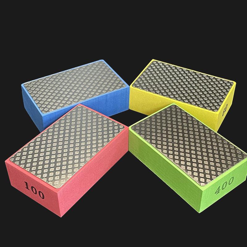 1Pcs Diamond Hand Polishing Pads Tile Glass Abrasive Grinding Block Pad Stone Marble Ceramic Sanding Disc Polisher Tools