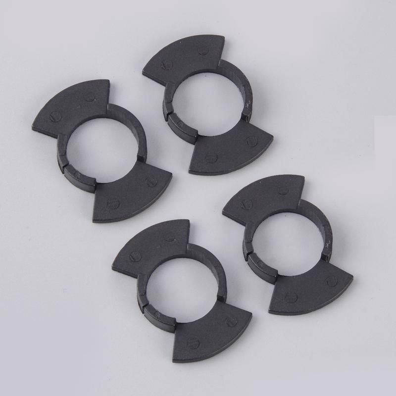 4 Stück H1 LED-Scheinwerferbirne Adapter Basis Halter Fassung Halteclip Passend für Honda Prelude Odyssey Accord Civic CRV Schwarz ABS