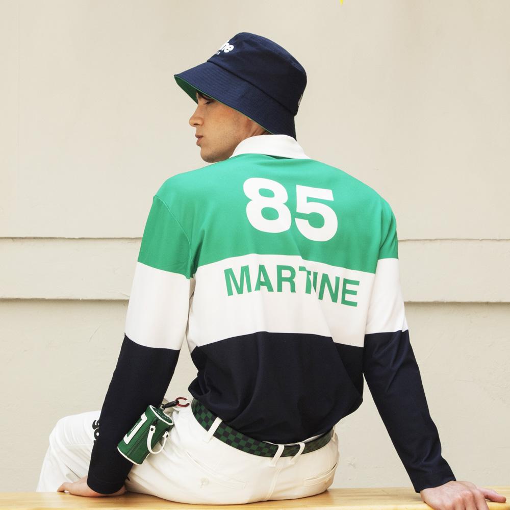 MARTINE GOLF Martine Club Color Block Polo Shirts_Green (Men)