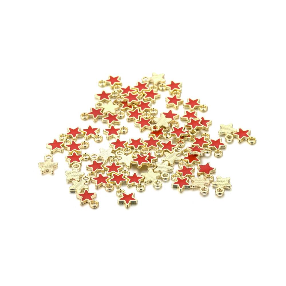 50Pcs/lot Mini Stars Gifts for Girl Pendant Charms Women For DIY Earrings Necklaces Jewelry Making Findings