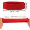 10 Stück Sport-Stirnband für Männer und Frauen, Schweißband, Elastisches Haarband, Rutschfestes, Feuchtigkeitsableitendes Baumwoll-Stirnband für Sport