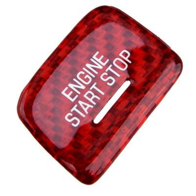 Chevrolet corvette c7 için Karbon Fiber Anahtarsız Motor Çalıştırma Düğmesi Trim