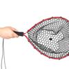 Soft Silicone Fish Net Aluminium Alloy Pole Fishing Tools Small Mesh Foldable Landing Net Pole Casting Network Trap Fishing Net