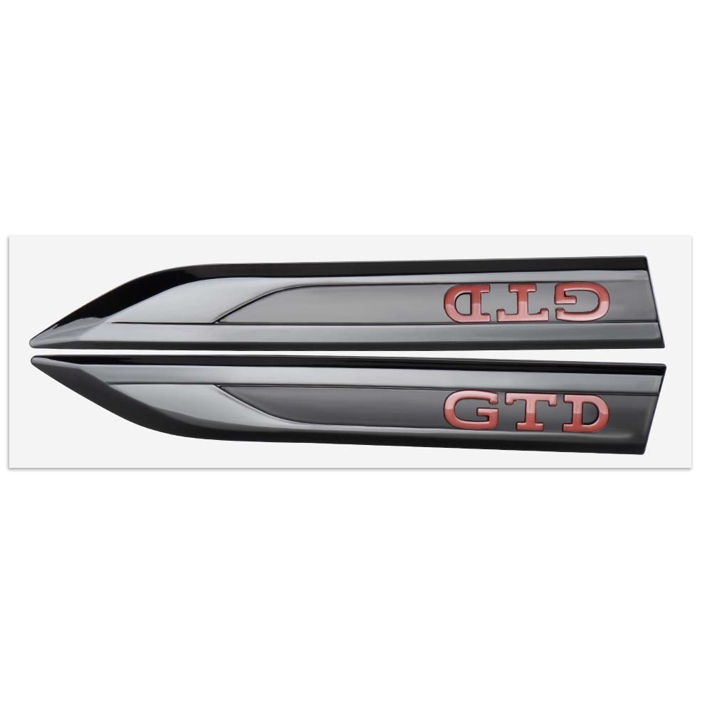 2PCS NEW  ABS Car Fender Side Badge Emblem Sticker Decal For Polo GOLF Sagitar Jetta Bora Lavida Tiguan Passat Santana