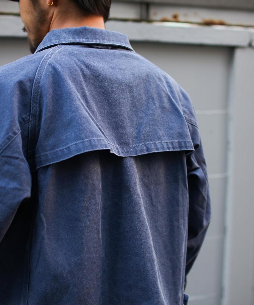 Sulfur Dyed Fade Coverall Outer Jacket BLUE M [Snow Peak] JK-26SU015 Men's Women's