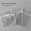 Clear Jewelry Choker Plastic Bag with Pinch-Seal for Small Accessories and Nail Art Supplies