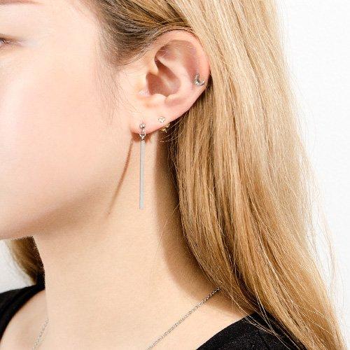 Glory_Arden Surgical Steel Stick Drop Earrings / Ghme-103