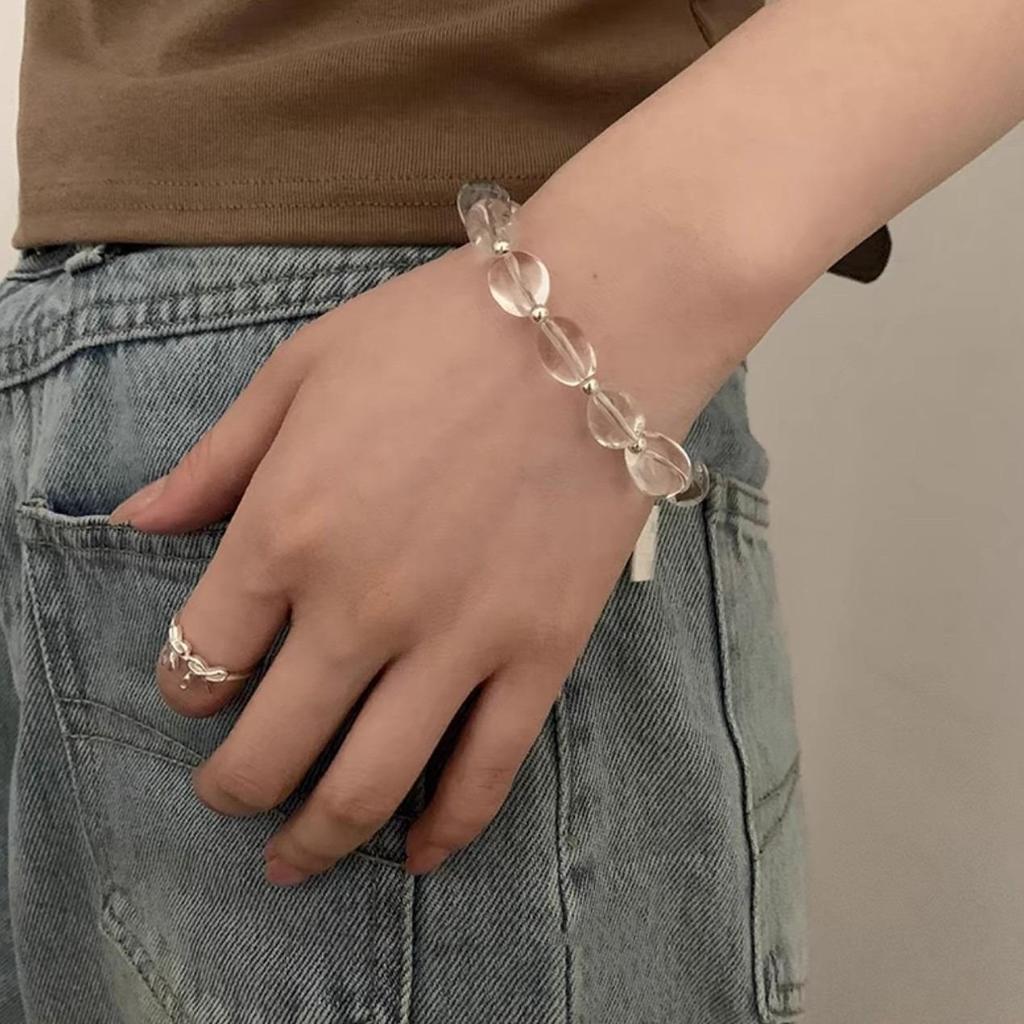 Ensemble Collier et Bracelet en Cristal Coréen Haut de Gamme Dongdaemun