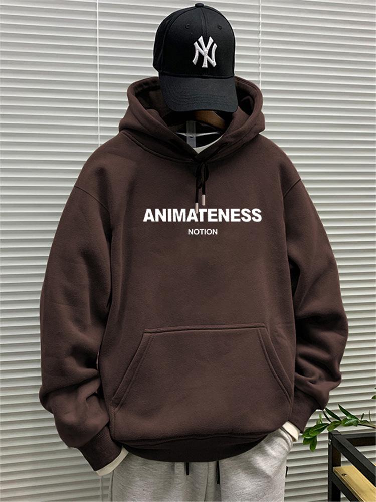 American Retro Men s Autumn/Winter Heavyweight Hoodie Jacket XL (150-180 lbs)