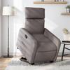 Vidaxl Lift and Tilt Recliner, Taupe Color, Fabric Upholstered
