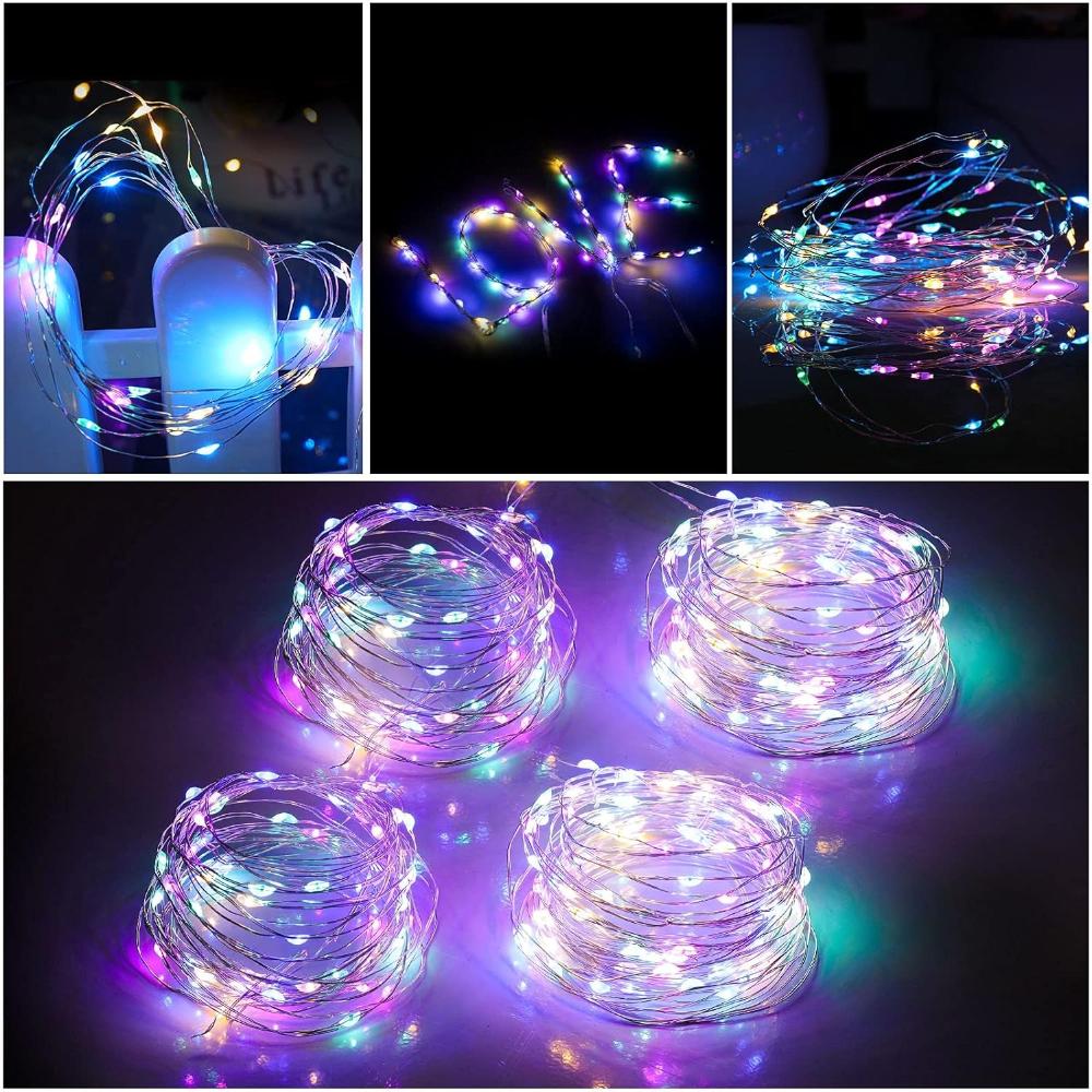 8 Modes LED Solar Light Outdoor Lamp String Lights for Holiday Christmas Party Waterproof Fairy Lights Garden Garland