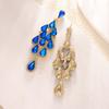 Alloy Diamond Shape Drop Water Drop Earrings For Women Spring Fashion Jewelry