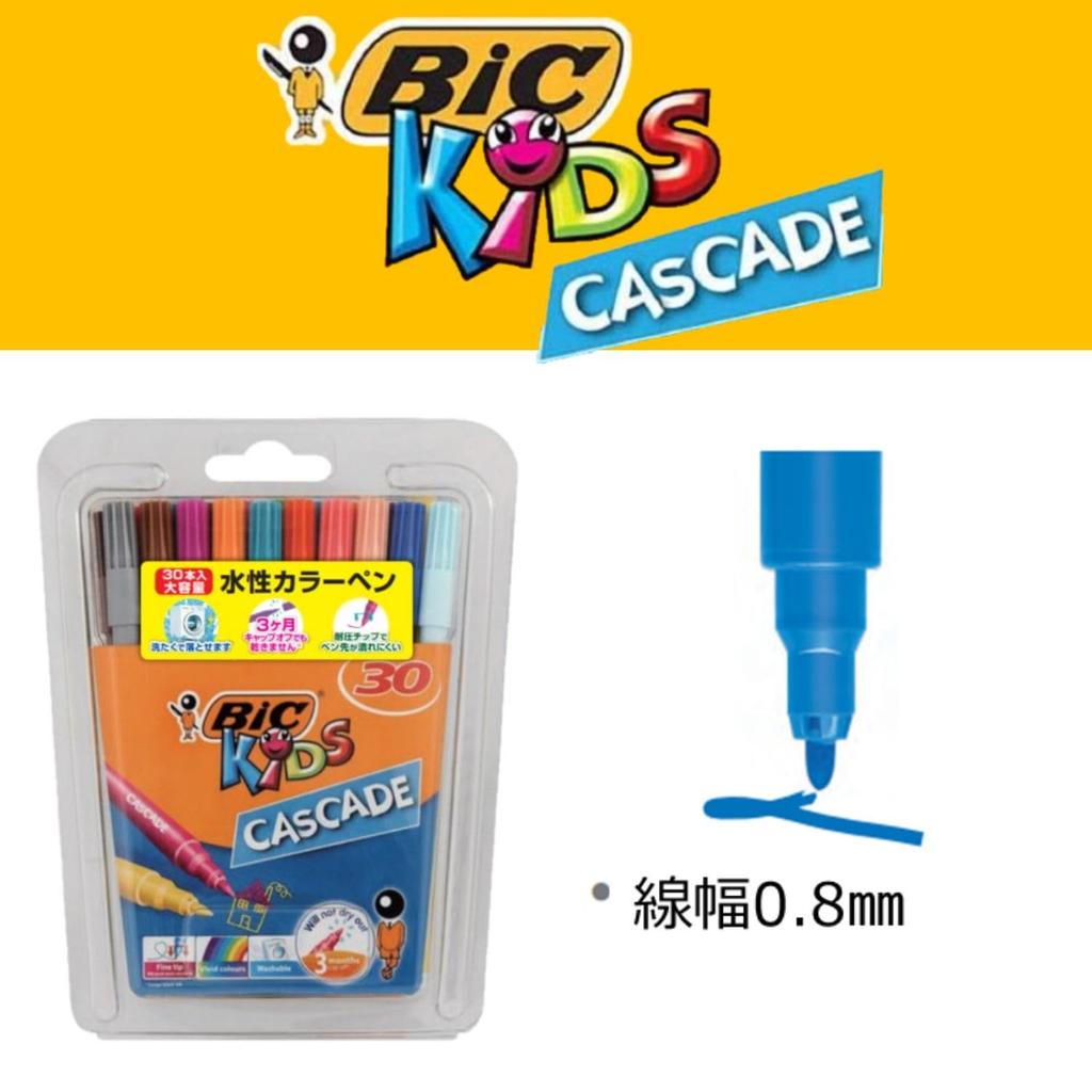 BIC Japan Cascade Felt Water-Based Pens, 30-Pack, CSD-30