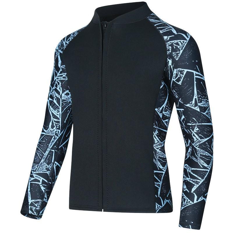 Diving Wetsuit 3mm Neoprene Womens Two-Piece Long Sleeve Top Pants Snorkeling Surfing Swimming Warmth UV Protection