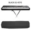 Digital Piano Keyboard Dust Cover Waterproof Dustproof Musical Instrument AccessoriesBlack 61Keys