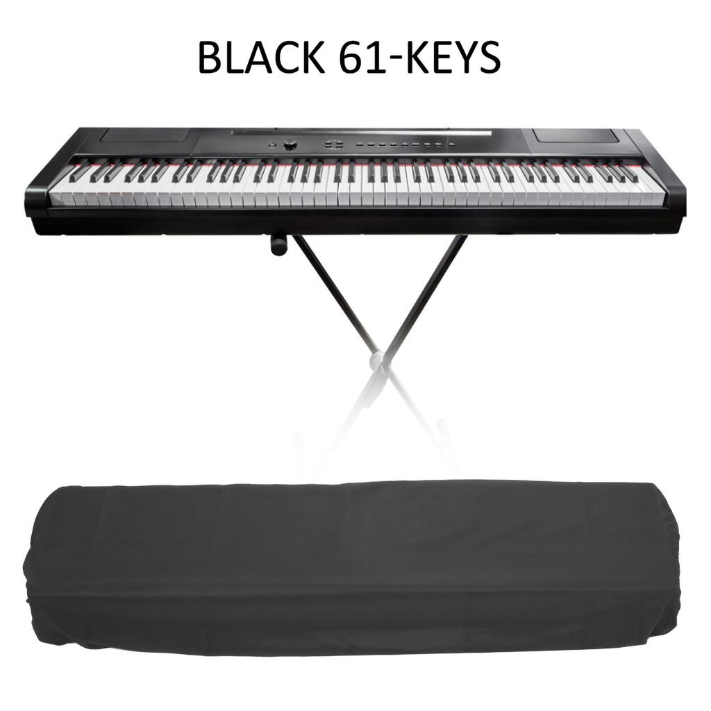 Digital Piano Keyboard Dust Cover Waterproof Dustproof Musical Instrument AccessoriesBlack 61Keys