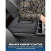 JOYTUTUS Center Console Cover Compatible With Silverado Sierra 2014 2015 2016 2017 2018 Jump Seat, Leather Arm Rest Armrest Cover For Car, Durable