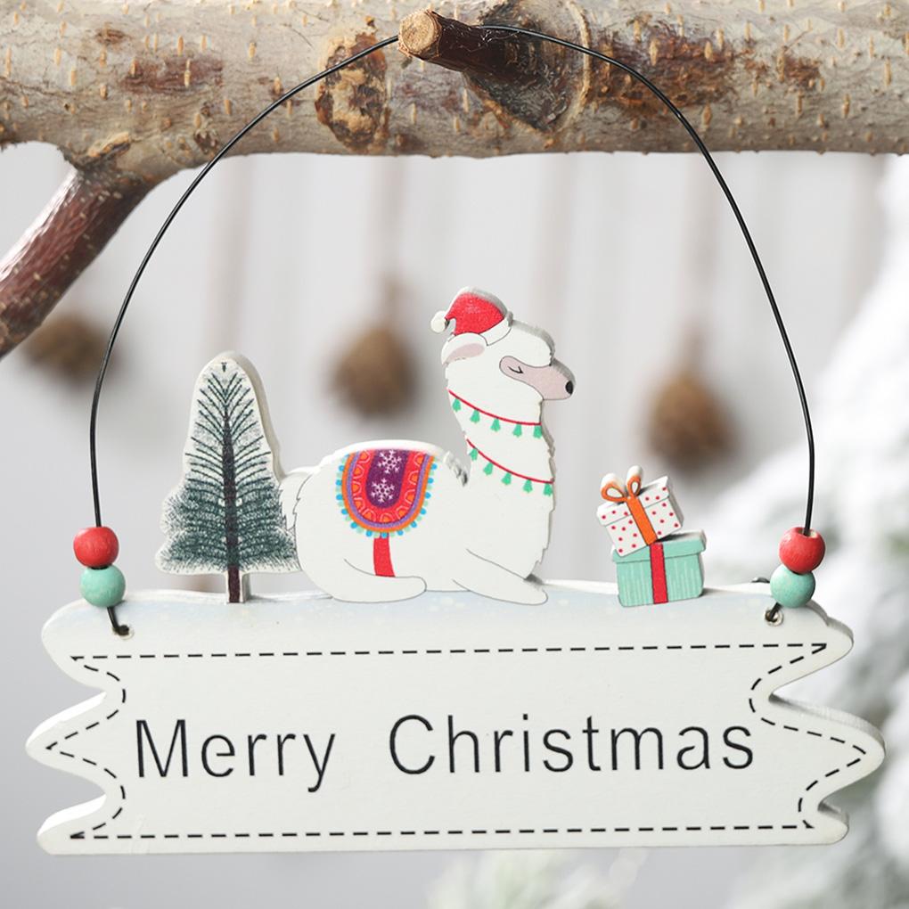 

Merry Christmas Wooden Plaque Letter Hanging Board Signs Indoor Home Decor