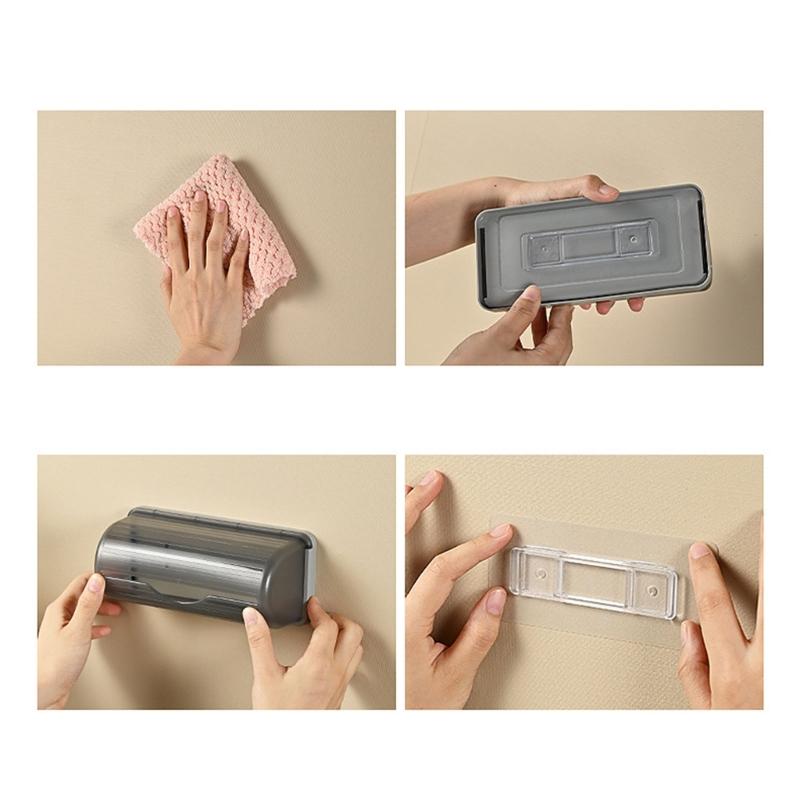 Wall Mounted Trash Bag Dispenser Garbage Bag Roll Holder For Kitchen Cabinet Trash Bag Holder Organizers Trash Bag Rolls