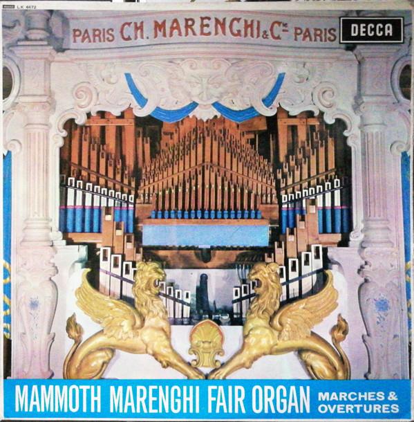 

LP Record MAMMOTH MARENGHI FAIR ORGAN Marches And Overtures LK4672 Decca 1965 UK Jazz Used