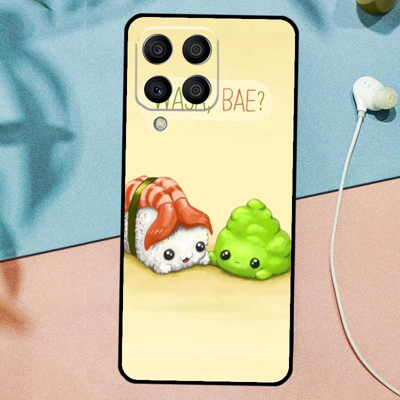 Sushi Maki Rice Kitchen Food Cute For Samsung Galaxy M21 M31 M11 M13 M33 M53 M16 M06 M12 M14 M15 M35 M55 M34 M54 M32 M52 Case