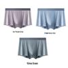 ZaiShuo Men's 50S Modal Seamless Boxer Briefs with Silk Crotch, 3-Pack