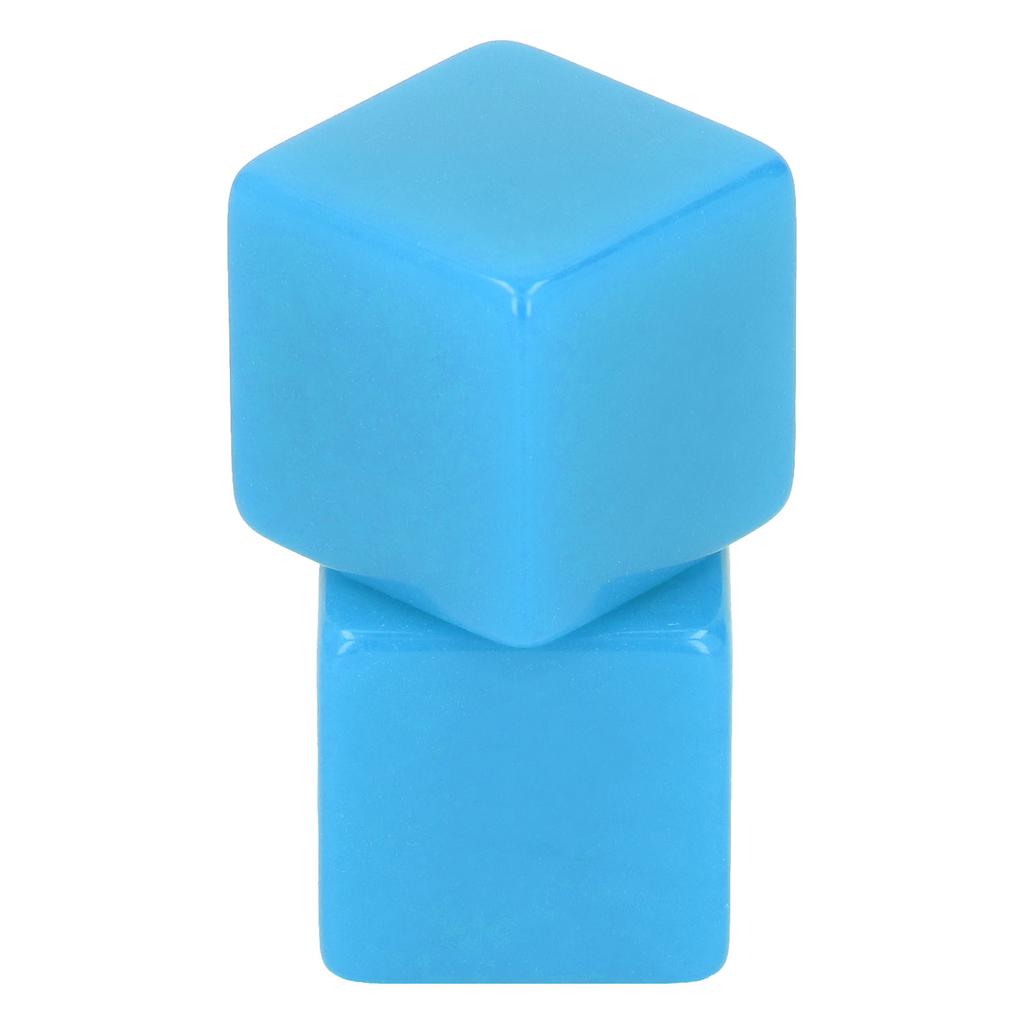 6Pcs Blank Dice Set Right Angle Plastic Hexahedral Cubes Classroom Board Game DIY Math Counting Teaching Party Favor