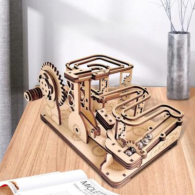 Children's Puzzle 3D Puzzle DIY Stone Thrower Manual Assembly Toy Mechanical Track Model Science Toys Learning