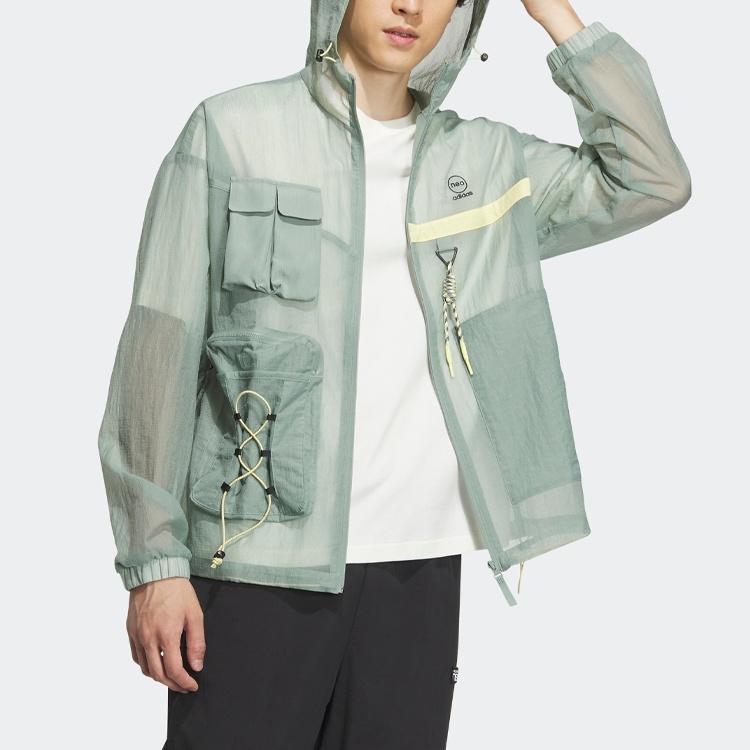 adidas Neo City Escape Windbreaker Jackets 'Teal' Men's IA6861