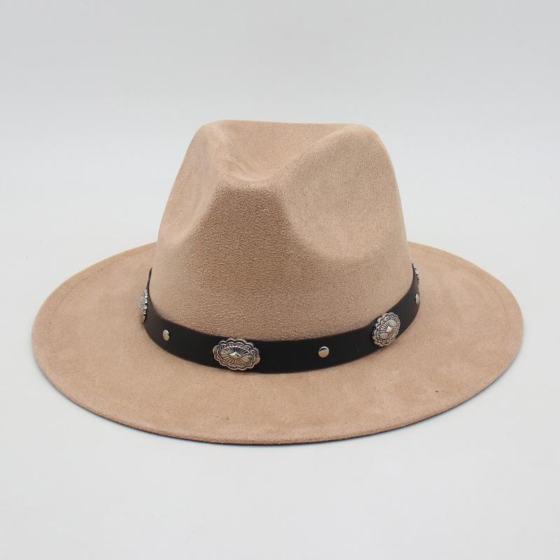 Simple Ethnic Style Headband Retro Top Hat Direct Supply Jazz Cowboy Hat