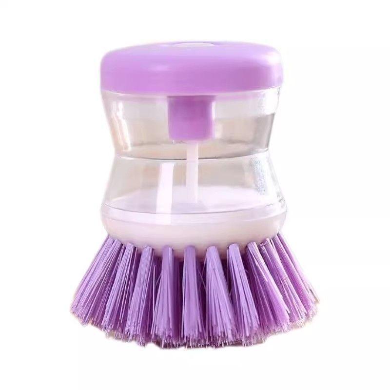 Hydraulic Liquid Dispensing Kitchen Brush: Non-Stick, Non-Scratch, Easy Dish & Pot Cleaning