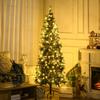 Artificial Christmas Tree 180cm with 240 LED Lights and 618 Branches, Tree with Steel Stand Ø68x180cm Green