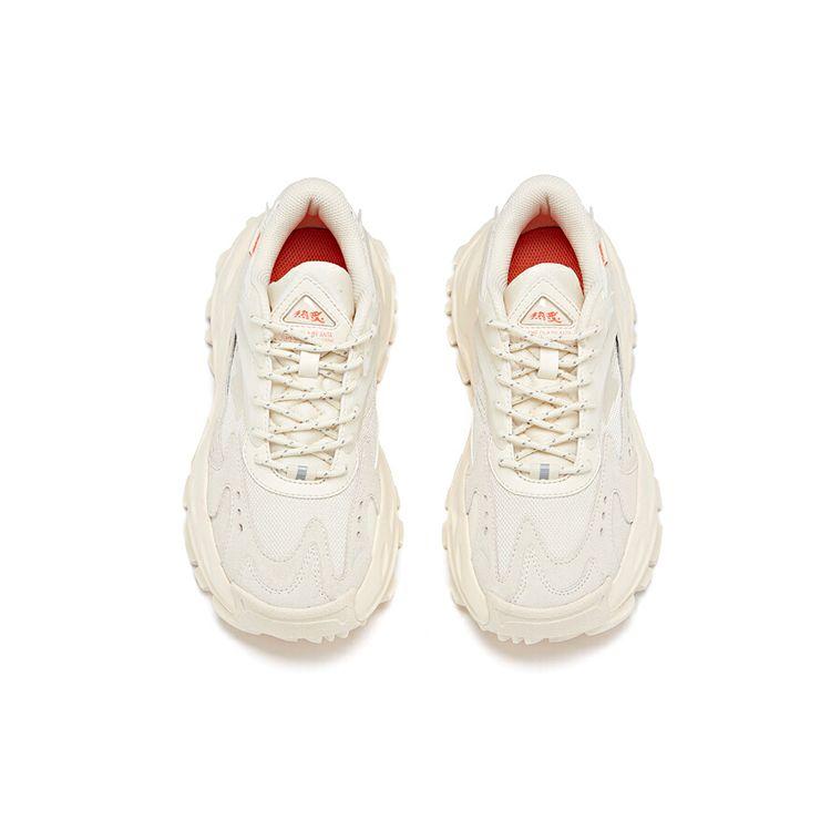 Anta Hot Anti-Slip Shock Absorption Low-Top Dad Shoes Women sneakers Light-Beige 922018842-4