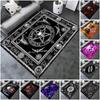 1PC Skull Dark Gothic Pattern Printed Carpet Rug for Living Room Bedroom Home Sofa Decoration,Non-slip Floor Mat Floor Mat
