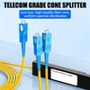 High Performances 1 In 2 Out Opticals Splitter Single Mode G657A1 Fiber For FTTH Applications 1310-1550nm Wavelength