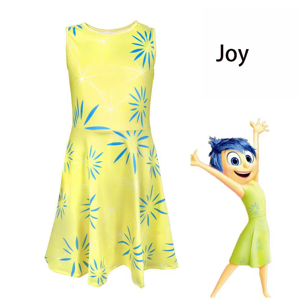 

Anime Movie Inside Out Joy Cospaly Costume Joy Anger Fear Cos Outfits Designed For Adult Children Spooky Holiday Stage Performance Costume 110&Inside Out2