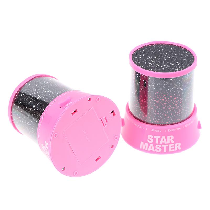 1Pc Led Night Light Projector Starry Sky Star Moon Kids Baby Sleep Colorful Lamp