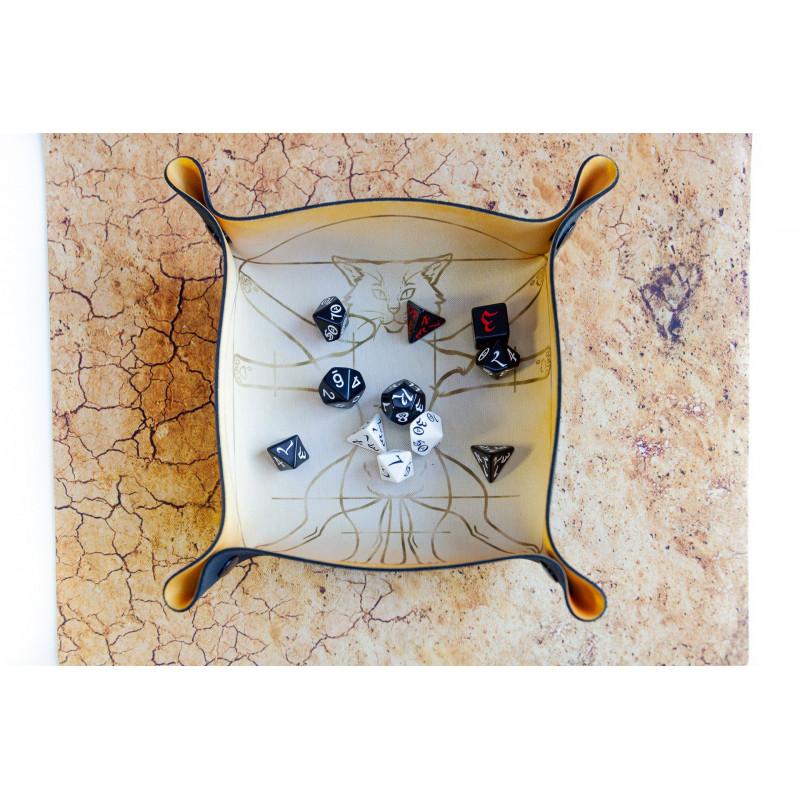 Dice Tray Vitruvian Cat 22x22cm