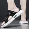 Slippers men's summer new personalized design outdoor leather soft bottom shock absorption casual sandals