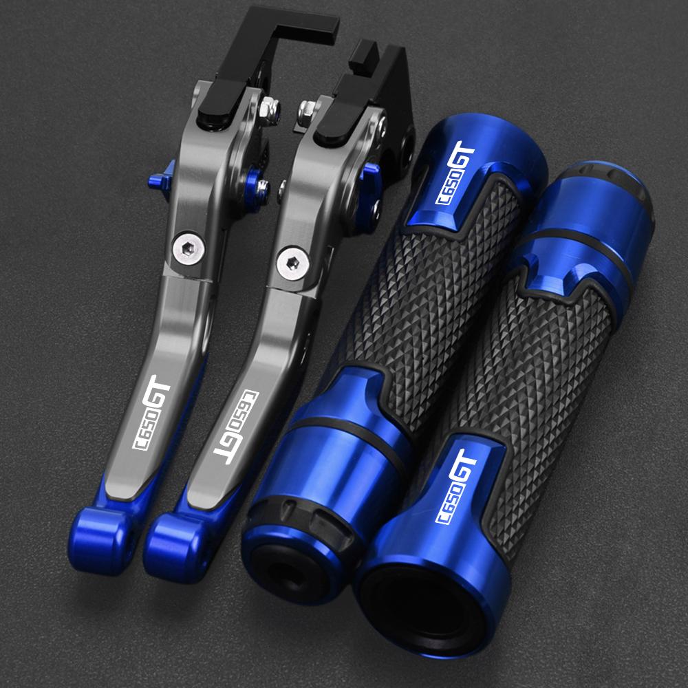Motorcycle Aluminum Adjustable Brake Clutch Levers Handlebar Hand Grips Ends FOR BMW C650GT C 650 GT Maxi Scooters 2011-2017